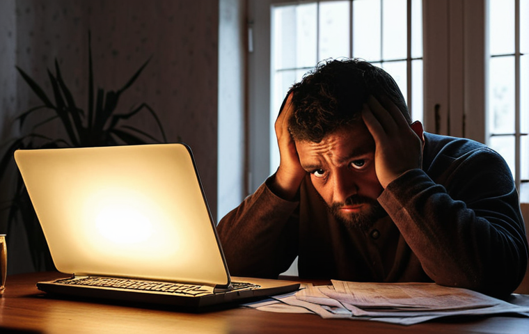 **Image Prompt:** A worried person sitting at a table covered in bills and financial documents, illuminated by the soft glow of a laptop displaying budget spreadsheets. Emphasize the stress and confusion, but also a glimmer of hope and determination in their eyes. Perhaps a calculator and a pen are nearby. The setting is a modest, but cozy Portuguese home. The overall mood is realistic and slightly melancholic, yet hopeful.