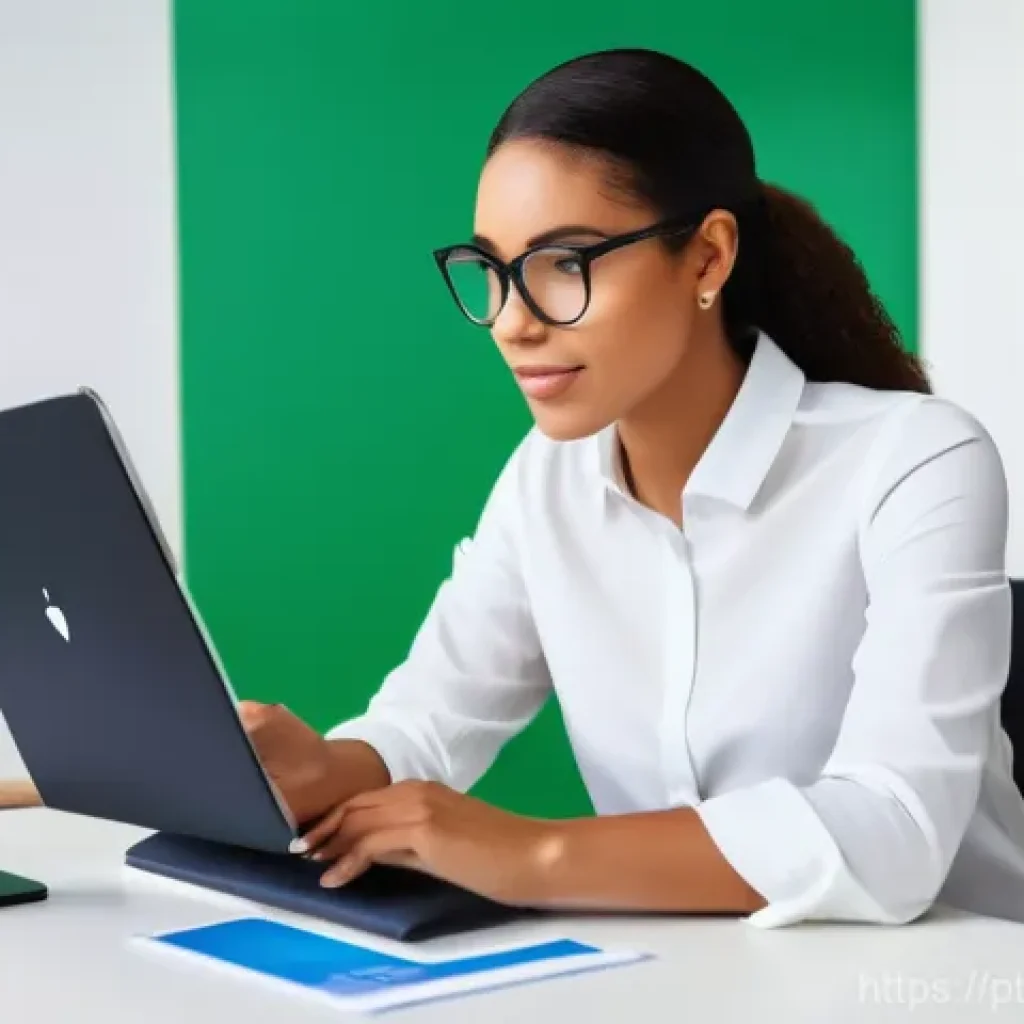 신용 점수 개선으로 대출 조건 최적화하기 - **Prompt:** A diverse young adult, with a focused and empowered expression, is seated at a clean, mo...