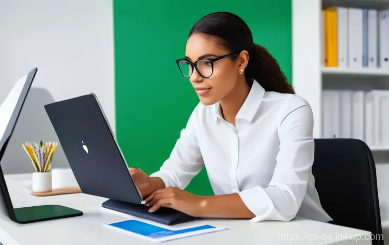 신용 점수 개선으로 대출 조건 최적화하기 - **Prompt:** A diverse young adult, with a focused and empowered expression, is seated at a clean, mo...