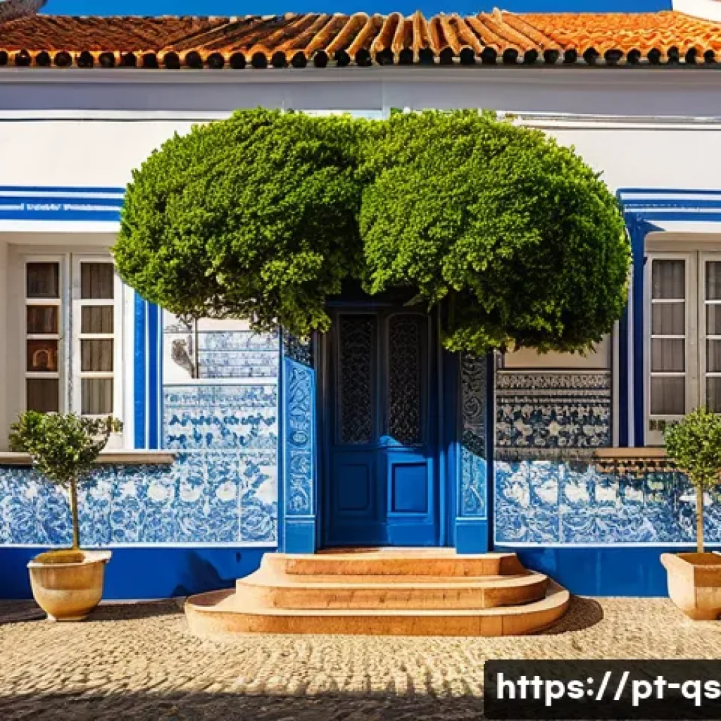 부동산 투자 시 주택담보대출 활용 방안 - A beautiful, well-maintained traditional Portuguese house, possibly with blue and white azulejos or ...